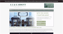 Desktop Screenshot of abbott-funerals.co.uk